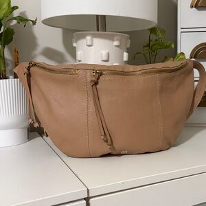Lucky Brand Tan Leather Crossbody Bag
